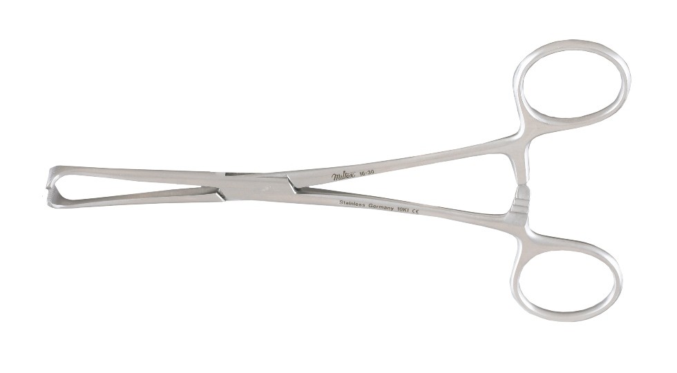 Berke Ptosis Forceps, W/ Slide Lock , 4" (10.0 Cm), 27.0mm Long Blades W/ Longitudinal Serrations